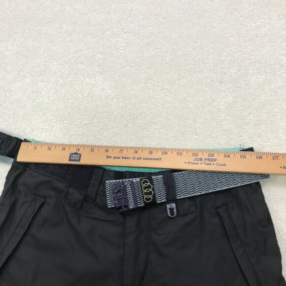 Special Blend Snowboard Pants Womens Small Gray Teal Ski Snow Winter ARCADE Belt - Picture 14 of 15